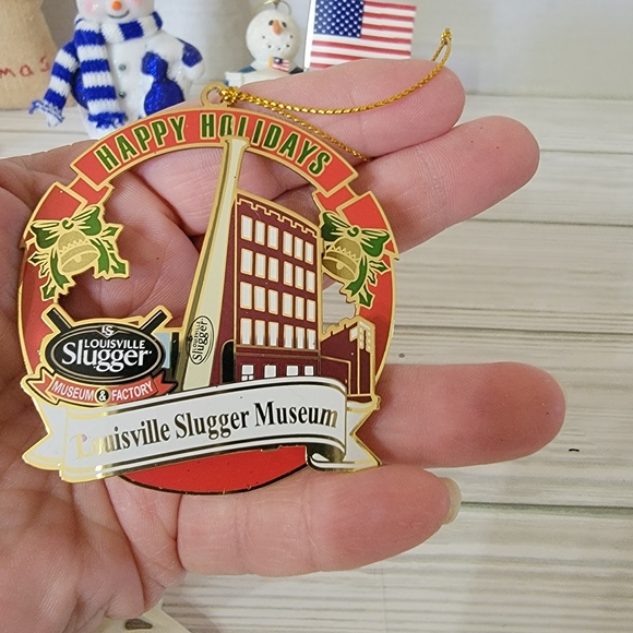 Lot of 9 different Christmas Ornaments Snoopy Snowmen Stars Sister Baseball - Picture 6 of 16